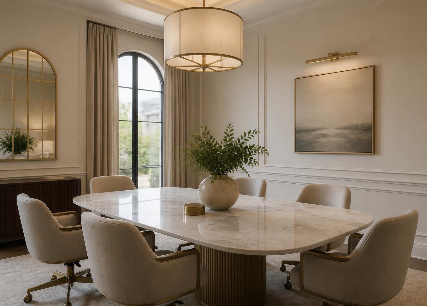Closing room at the Legacy Premier Title Houston office